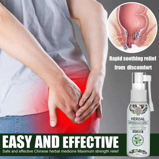 2/5pcs Hemorrhoid Spray 30ml Herbal Hemorrhoid Plaster for Relieves Hemorrhoid Pain Itching Discomfort Redness Anal Care Spray