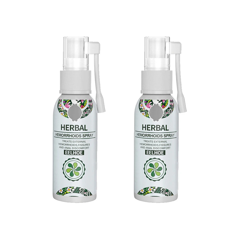 2/5pcs Hemorrhoid Spray 30ml Herbal Hemorrhoid Plaster for Relieves Hemorrhoid Pain Itching Discomfort Redness Anal Care Spray
