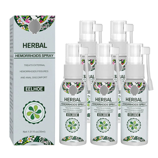 2/5pcs Hemorrhoid Spray 30ml Herbal Hemorrhoid Plaster for Relieves Hemorrhoid Pain Itching Discomfort Redness Anal Care Spray